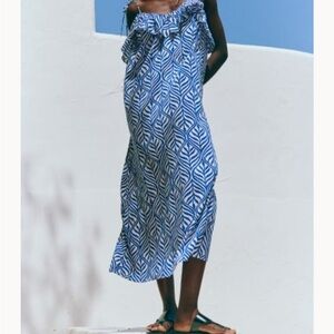 H&M Frill-trimmed strappy dress